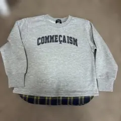 COMME CA ISM グレー トレーナー 120A