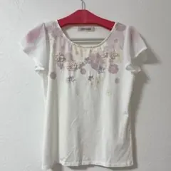 MISCH MASCH 花柄刺繍 フリル袖トップスのサムネイル