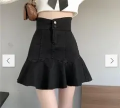 ブラックフレアミニスカート