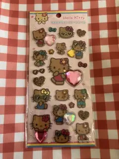 サンリオ キラキララインストーンシール　日焼けキティ ハローキティ 正規品