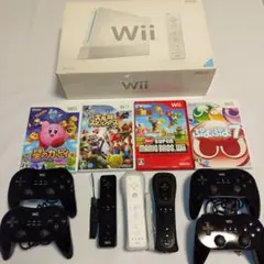 【ソフト、クラコン付き】Wii本体 セット【４人分】