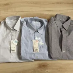 UNIQLO Yシャツ3枚セット(半袖1枚+長袖2枚) sサイズ