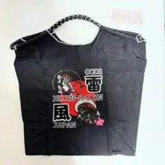【新品】D.KELLY 刺繍トートバッグ エコバッグ 風神雷神