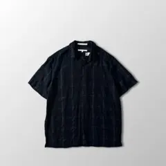ペリーエリス コットンレーヨン オンブレチェックシャツ 長袖