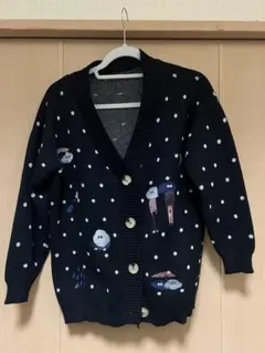 激かわ♡ 刺繍 ニットカーディガン