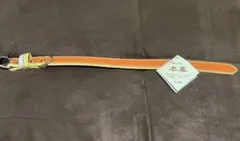 【日本製】中型犬用首輪M1854OR マイスターWレザーオレンジ