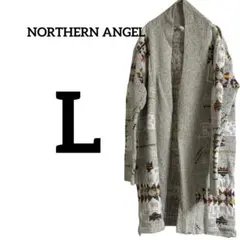 美品✨NORTHERN ANGEL【L】ニットカーディガン エスニック柄 秋冬