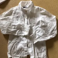 ラルフローレン　女の子　フォーマルにも　スタンドカラーブラウス　レース