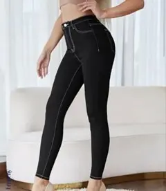 ハイウエスト スキニーパンツ