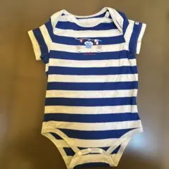 MIKI HOUSE ストライプロンパース