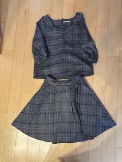 OLIVE des OLIVE グレー系チェック セットアップ