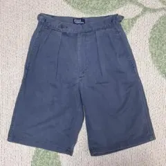 90s ラルフローレン ベイカーショーツ コットンリネン ネイビー - メルカリ