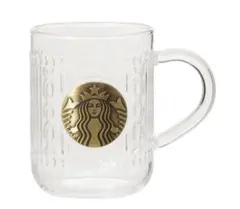 スタバ　ホリデー　2025 耐熱グラスマグメダル355ml