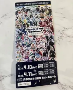 チケット記念風カード NIJISANJI EN HMVポップアップ - メルカリ