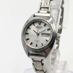 稼働 SEIKO セイコー 腕時計 自動巻き 21石 シルバー文字盤 レディースのサムネイル