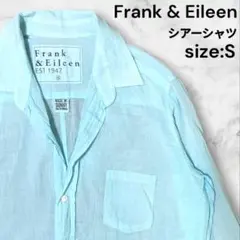 【人気】Frank & Eileen シアーシャツ ライトブルー size:Sのサムネイル