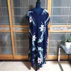 浴衣からのリメイクでふんわりロングアッパッパーを作っちゃいました。