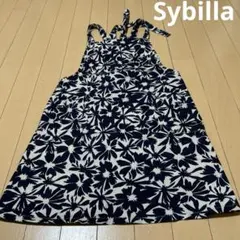 シビラSybilla花柄ショート丈エプロンのサムネイル