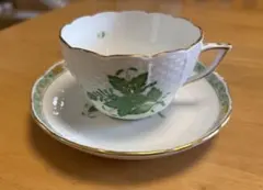 Herend ティーカップ＆ソーサー フルーツ＆バタフライ ハンドペイント 