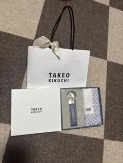 TAKEO KIKUCHI キーリング ハンカチ ギフトセット