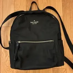 kate spade 黒 ナイロンリュック