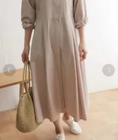 URBAN RESEARCH DOORS コットンリヨセルフレアワンピース