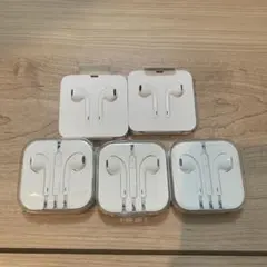 Apple イヤフォン 5個セット