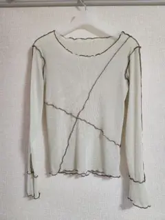 NOAHL　ノアル　配色メロウラメシアートップス　キナリ　F