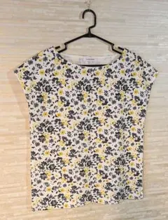 GLOBAL WORK フラワー柄 半袖Tシャツ Lのサムネイル