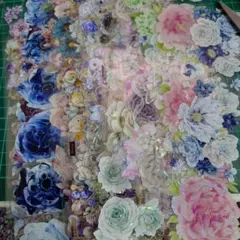 【お値下げ済み】海外マステ　人物　装飾　花　まとめ売り　おまけ付き 切売 327☆ 海外 マスキングテープ マステ PET 装飾 花 贝壳光