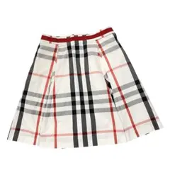 美品 Burberry LONDON チャック柄 フレアスカート キッズ140A