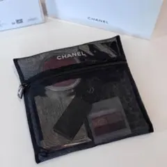 CHANEL メッシュポーチ コスメポーチ 小物入れ 化粧ポーチ 大容量のサムネイル