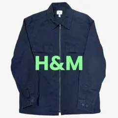 H&M ネイビー ミリタリージャケット M ユニセックスのサムネイル