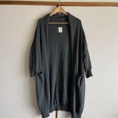 【美品】綿100% グレーカーディガン　ＬＬ〜３Ｌ