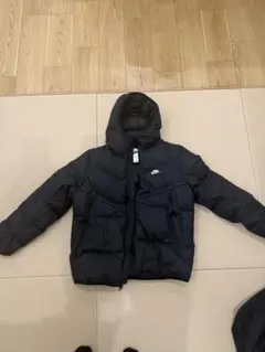 NIKE フード付きダウンジャケット ブラック【サイズL】　冬服