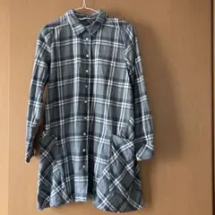 ZARA BASIC チェックワンピースシャツ