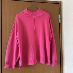 お洒落なピンク色☆ハイネック オーバーサイズニット