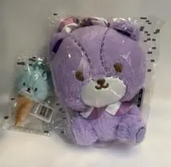 未開封　タイニーチャム　カラフルアイスクリーム BIGぬいぐるみ パープル