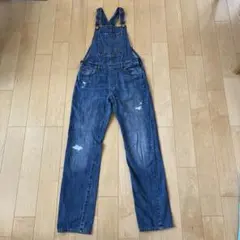 GAP  ダメージデニム　サロペット　キッズXXL（160）
