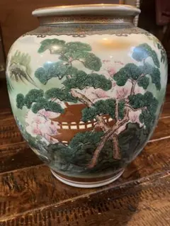 九谷焼・英峰　色絵金彩　青粒花瓶 九谷焼・英峰 色絵金彩 青粒花瓶 - メルカリ