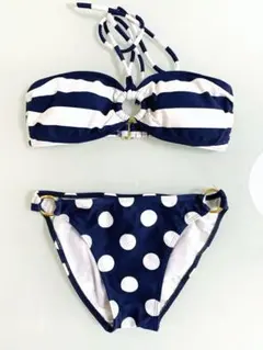 DaZlin ダズリン　水着 ビキニ　7S　ストライプ ボーダー ドット 水玉