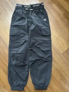 ナイロン カーゴジョガーパンツ 130cm ブラックのサムネイル