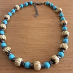 インディアン ネックレス ジュエリー ターコイズ風 アメカジ ナバホ族風　B