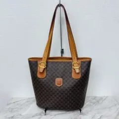 ✨CELINE✨セリーヌ✨マカダム柄✨レザー✨ブラウン✨トートバッグ✨