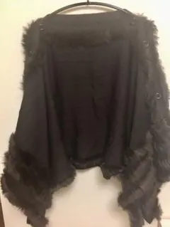 ★ラビットファー付き　カーディガンボレロ★美品★