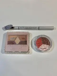 CANMAKEアイシャドウ×2 / DAISOアイブロウ