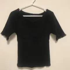 an another angelus レース 半袖ニット