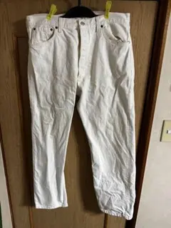 日*1様 Levi’s 501 ホワイトデニム　USA製　W30 L30相当（赤