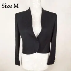 【美品】 リオナ 東京スタイル ヴィンテージ レア ノーカラージャケット M 黒