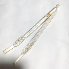 羽織紐 白色 房付き 18